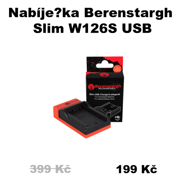 Nabíje?ka Berenstargh Slim W126S USB - 399 Kč