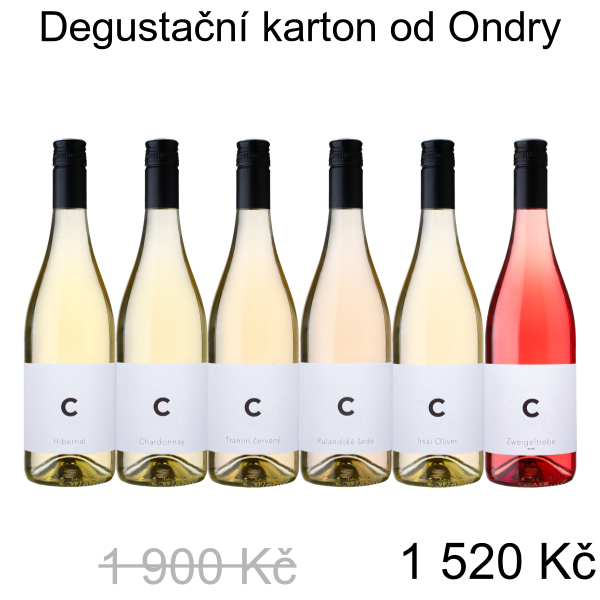 Degustační karton od Ondry - 1 900 Kč
