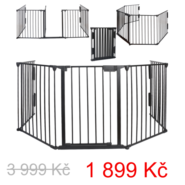 Zástěna ke krbu DMS® KSG-310 / 5dílná / kov - 3 999 Kč