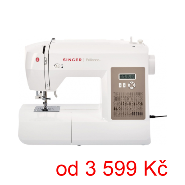 Šicí stroj Singer Brilliance 6180 / bílá / ZÁNOVNÍ - 7 999 Kč