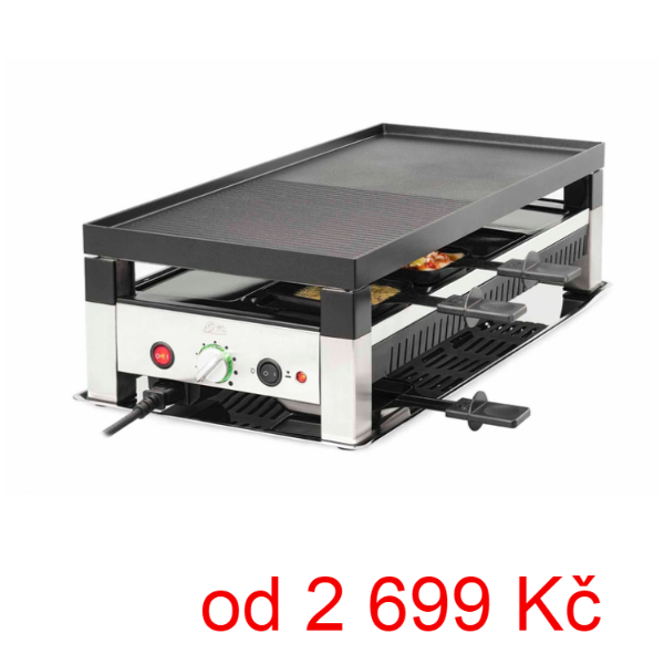 Elektrický stolní raclette gril pro 8 osob Solis 5 in 1 791 / ZÁNOVNÍ - 6 999 Kč