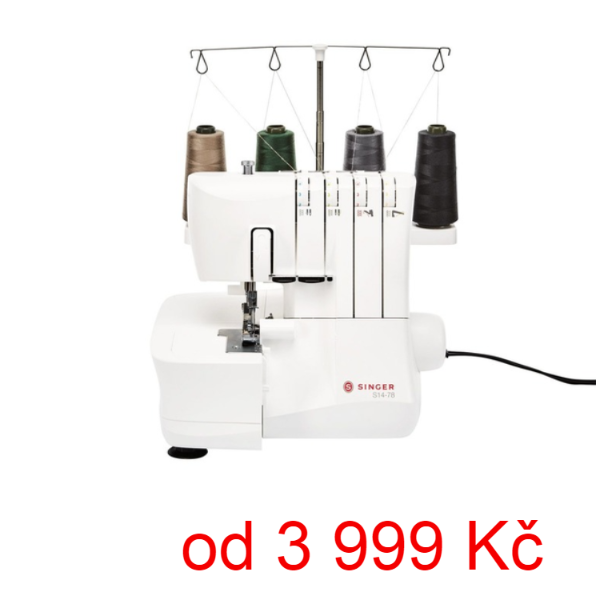 Šicí stroj Singer S14-78 Overlock - 12 typů stehů / ZÁNOVNÍ - 9 899 Kč