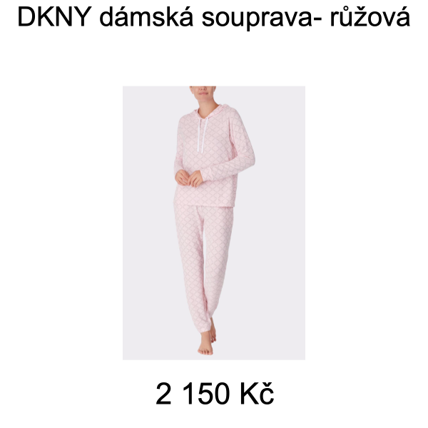 DKNY dámská souprava- růžová - Velikost: M - 2 150 Kč