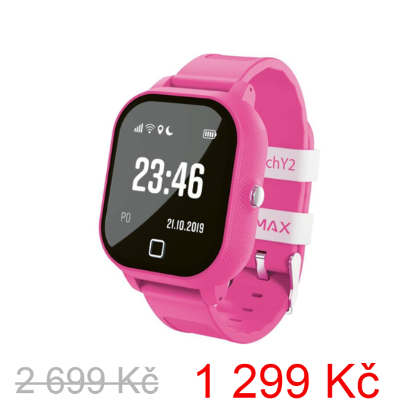 Chytré hodinky LAMAX WatchY2 / růžová / ROZBALENO - 2 699 Kč