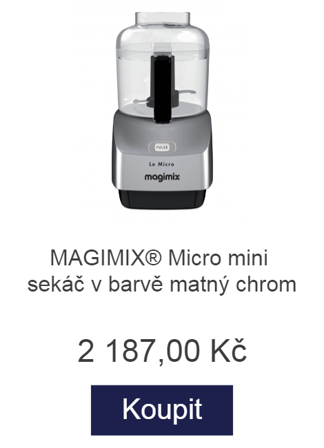 MAGIMIX® Micro mini sekáč v barvě matný chrom - 2 178 Kč