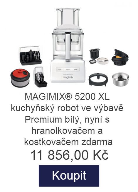MAGIMIX® 5200 XL kuchyňský robot ve výbavě Premium bílý, nyní s hranolkovačem a kostkovačem zdarma - 11 856 Kč