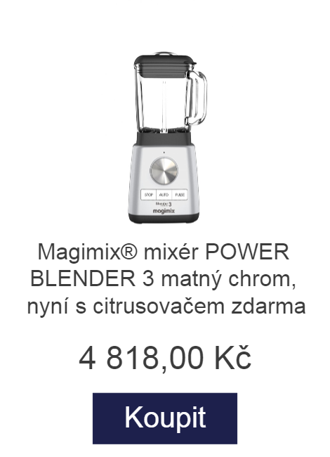 Magimix® mixér POWER BLENDER 3 matný chrom, nyní s citrusovačem zdarma - 4 818 Kč